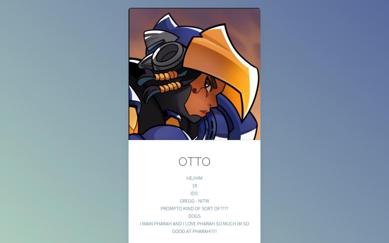 Carrd profile picture for @otto